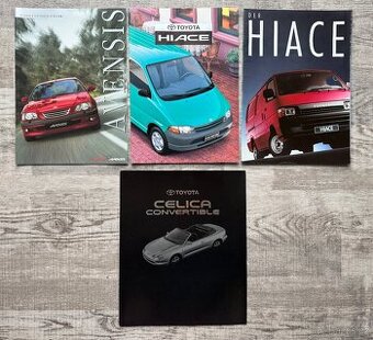 Toyota Avensis, Celica, Hiace prospekty