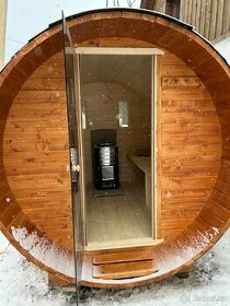 Finská sudová sauna - ruční výroba - 1