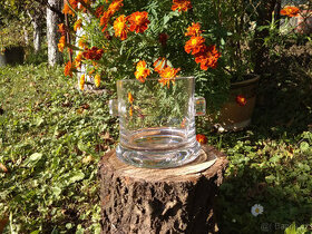 Skleněná váza, žardina, nádoba na led - 1