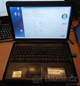 Notebook Asus K50C, 4GB RAM, 250GB HDD, aktivované Windows