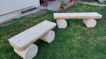 Srubové modřínové lavice