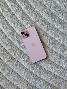 ZÁNOVNÍ APPLE IPHONE 15 128GB RŮŽOVÝ-BATERIE 100%-ZÁRUKA