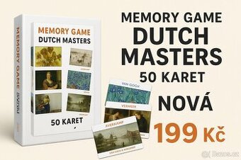 Dutch Masters Memory Game – nové umělecké pexeso (50 karet)