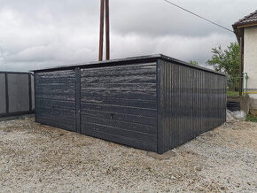 Plechová garáž 6x5m - 1