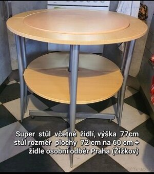 Stůl včetně dvou židlí - 1