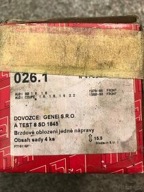 Přední brzdové destičky Audi