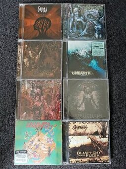 Prodám cd rock metal death