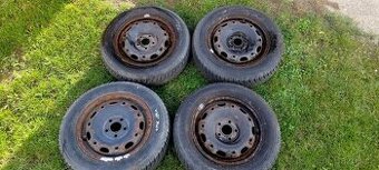 165/70 R14 zimní sada pneumatik vzorek 2x7mm 2x6mm