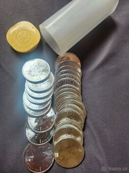 Stříbrné mince Maple Leaf 1OZ 100ks