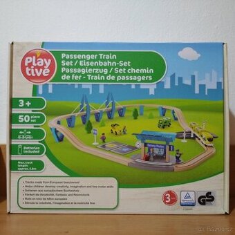 Playtive Dřevěná železnice Osobní vlak NOVÝ