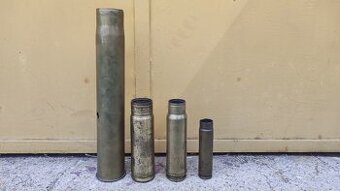 Staré mosazné vojenské patrony - Hilzny - různé velikosti