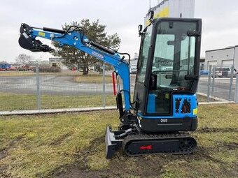 kabinový minibagr, bagřík, bagr s kabinou, motor Yanmar