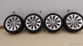 Alu kola 5x112 r18 originál vw Passat cc letní pneu