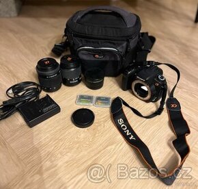 SONY DIGITALNI FOTOAPARAT DSLR-A350+ 2 OBJEKTIVY+NABÍJEČKA