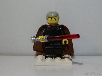 Count Dooku - Light Gray Smooth Hair, Brown Cape