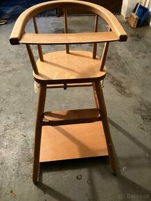 Dřevěný stoleček se židličkou nastavitelný