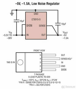 obvod LT3015T-ADJ - 1