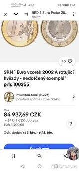 1euro 2002 Berlín (vzácná)