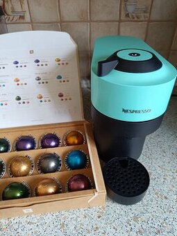 Kávovar Nespresso Vertuo Pop tyrkysový