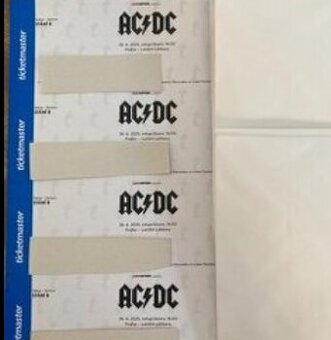 Prodám 2 vstupenky na ACDC