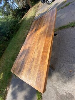 Dřevěný jídelní stůl MAURICE 200 x 90 cm Nepoužitý