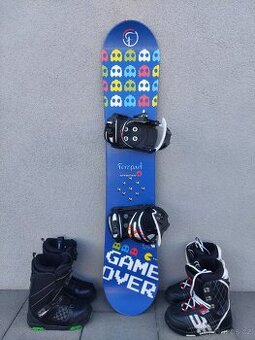 Snowboard SPORTEN, 126 cm + boty
