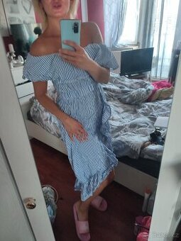 Dámské letní šaty vel 34-38 pruhované