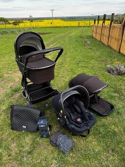 Kočárek MOON ROCCA 2023 EDITION+ black - 3v1