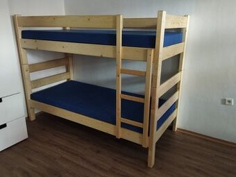 Extra masivní silná patrová postel - palanda