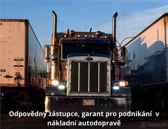 Nákladní autodoprava / koncese / garant / odpovědný zástupce