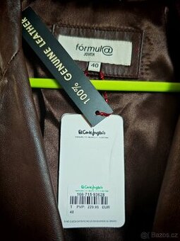 Kožený kabát vel. 40