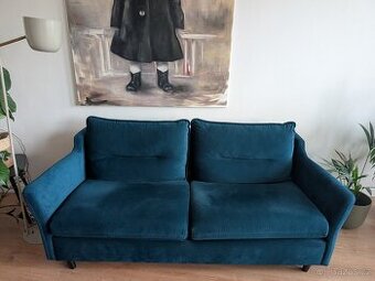 Rozkládací pohovka Bobochic Paris Loft petrolejová