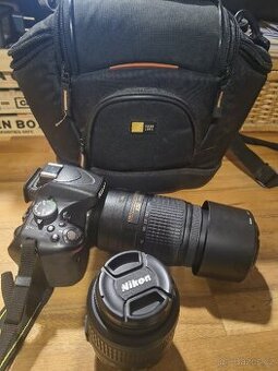 Nikon d5100 2 x objektiv