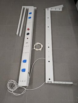 Zásuvková lišta + držák na světlo, délka 180cm