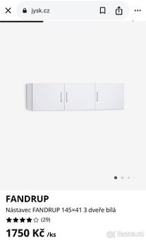 2x nástavba na skříně - nové pouze složené  Cena za 1 kus -