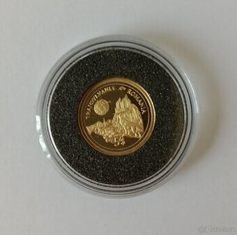 Zlatá investiční mince 1,25 g, AU 585 Transylvánie