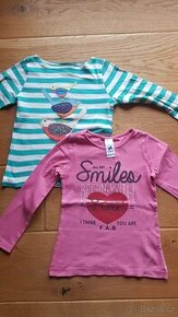 2 trika dl. rukav vel. 122 Mini boden/ Palomino