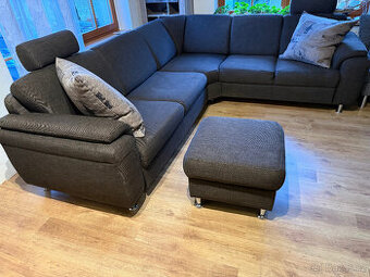 Sedací souprava Uschold rohová rozkládací  + úložný prostor