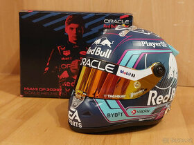 Predám Max Verstappen 2023 Red Bull VC Miami F1 helma 1:2