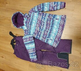 Dívčí zimní bunda a lyžařské kalhoty Topolino, vel. 158 - 1