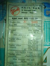 Fais f.a.i.s. 1320 díly - výměník, hořák, trojcestný ventil