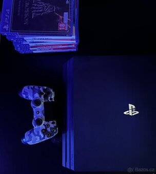 PS4 Pro 1TB + Ovladač a hry