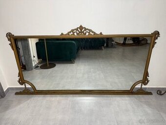 Velké ozdobné zámecké zrcadlo 220x108cm