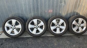 Alu kola Škoda R17 5x112 letní pneu 225/50 R17