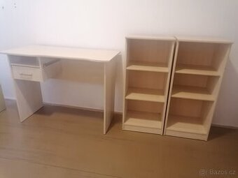 Psací stůl a skříňky