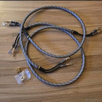 Prodám kvalitní reproduktorové kabely Dynavox – 2×1,7 m
