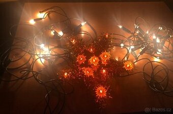 Vánoční osvětlení sada č. 1.- 2x světla řetaz + 1x hvězda