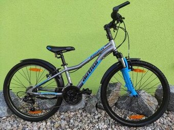 Značkové dětské kolo Author 24" (stříbrná/modrá)I#