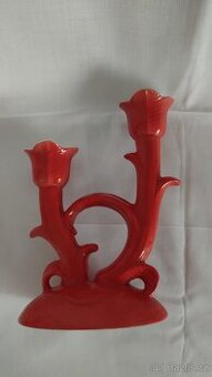 Svícen ve tvaru tulipánů, Ditmar-Urbach,Art Deco