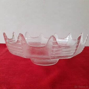 retro skleněná mísa